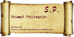 Stumpf Pellegrin névjegykártya